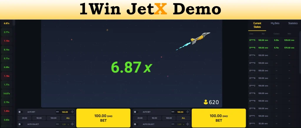 1win jetx demo