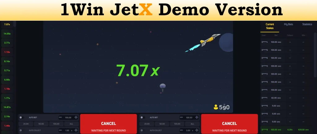 1win jetx demo version