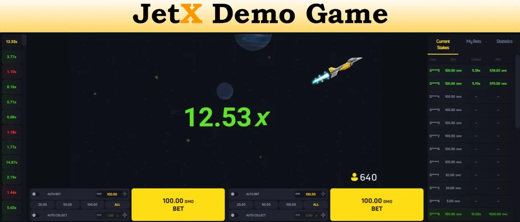 jetx demo game