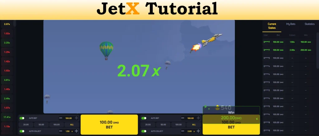 jetx tutorial